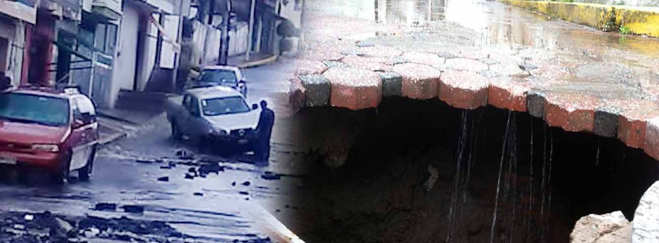 Lluvias causan estragos en San Pablo del Monte
